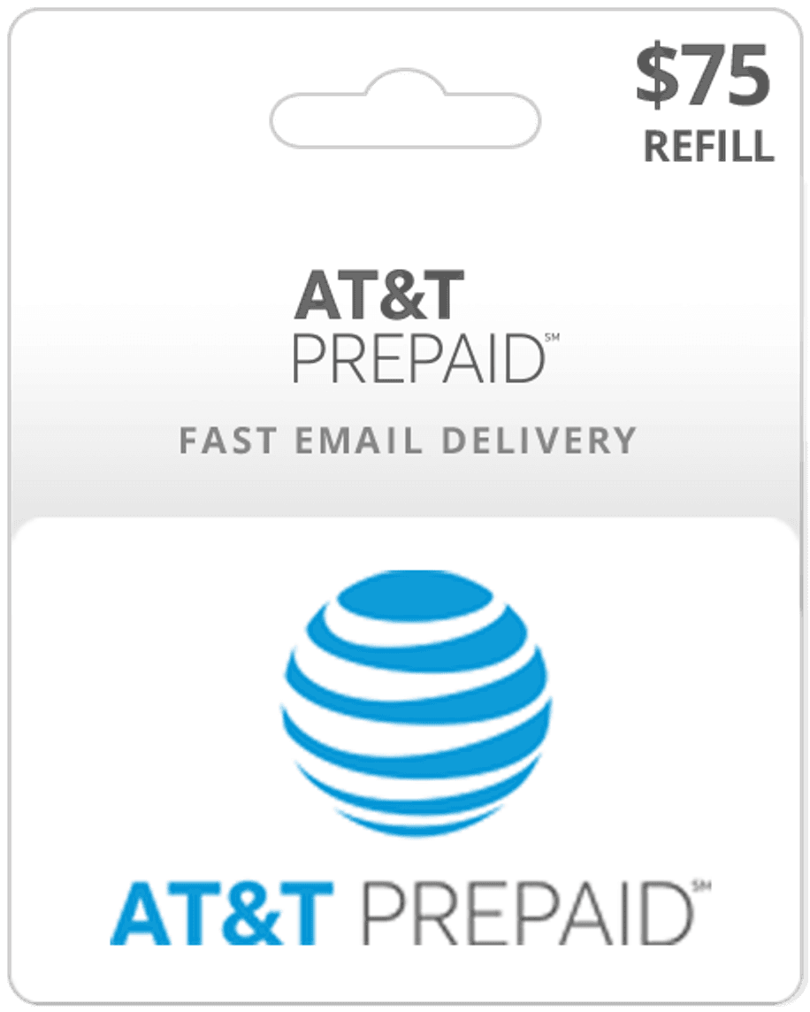 $75 AT&T Prepaid Gift Card