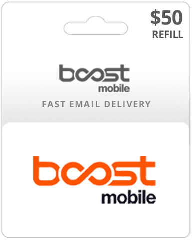 $50 Boost Mobile Prepaid Gift Card