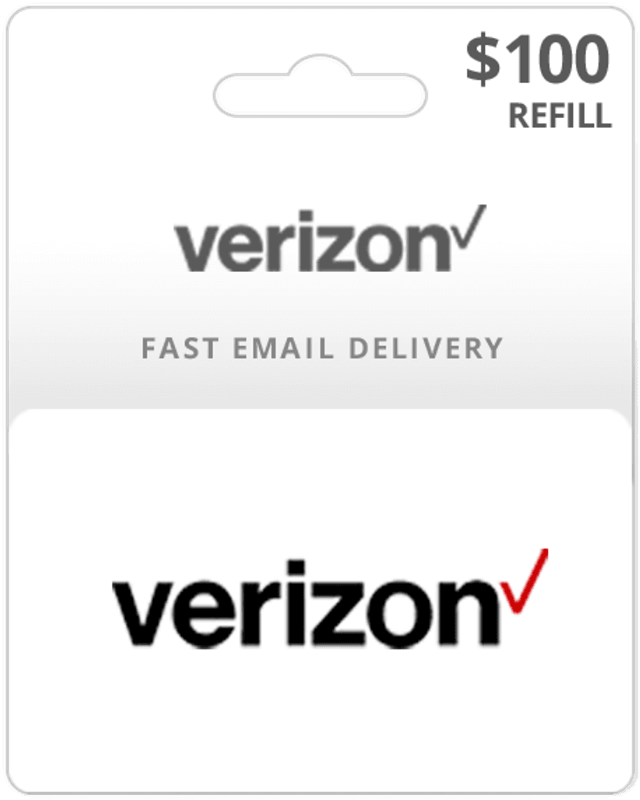 $100 Verizon Prepaid Gift Card