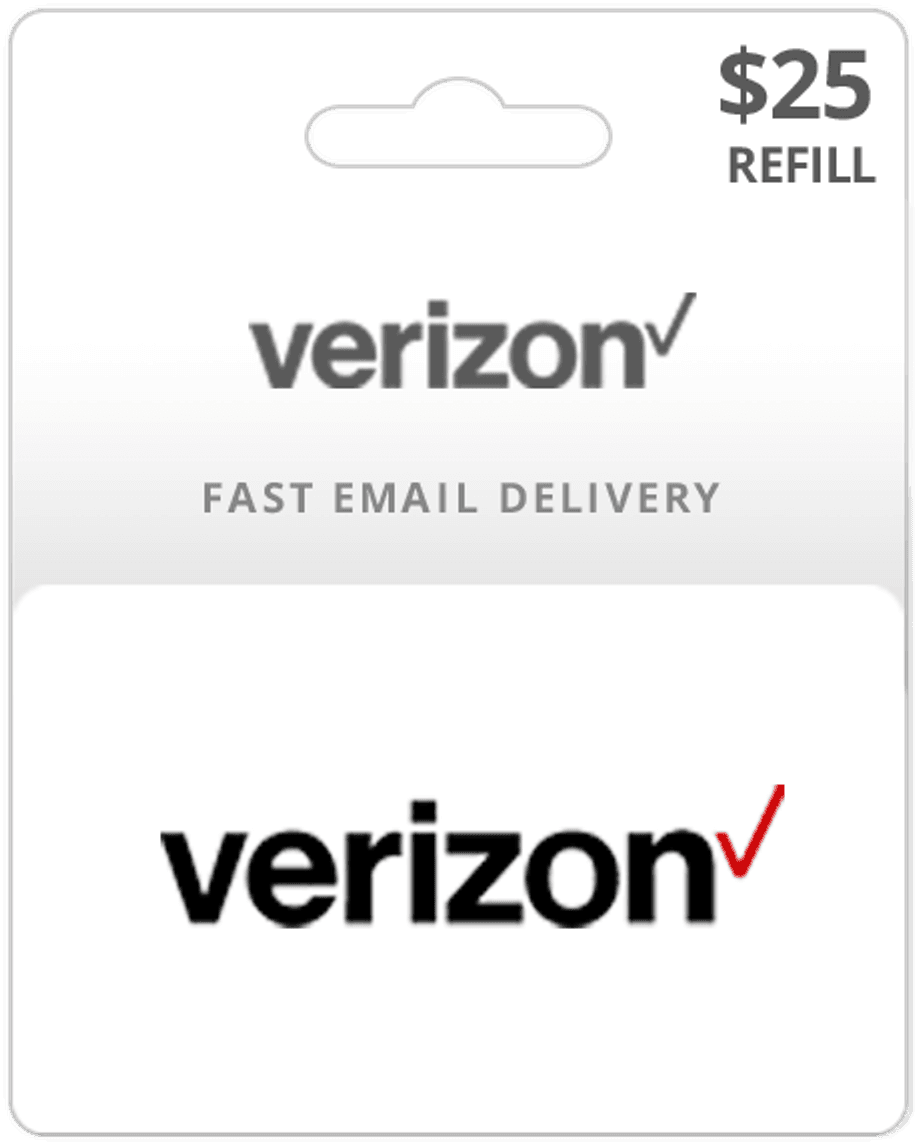 $25 Verizon Prepaid Gift Card