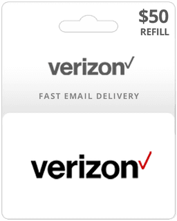 $50 Verizon Prepaid Gift Card