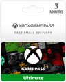 3 Month Xbox Game Pass Ultimate w/ Xbox Live (Email Delivery)