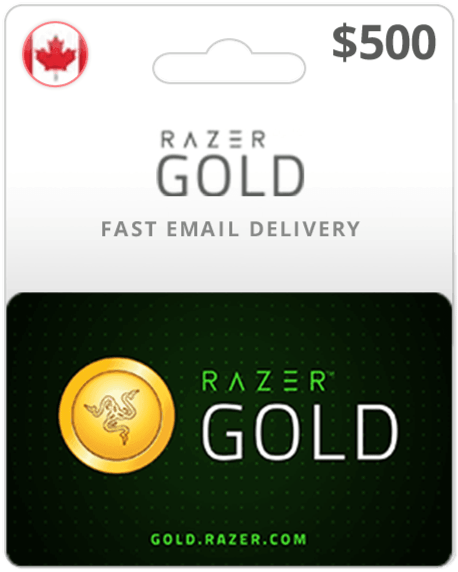 $500 Razer Gold Canada Game Card